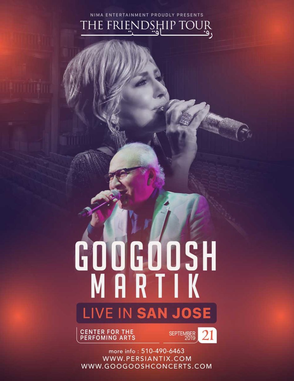 Googoosh and Martik Live in Concert SAN JOSE persiantix persiantix