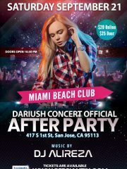 Dariush Concert After Party – SAN JOSE