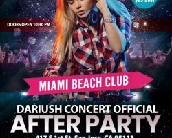 Dariush Concert After Party – SAN JOSE