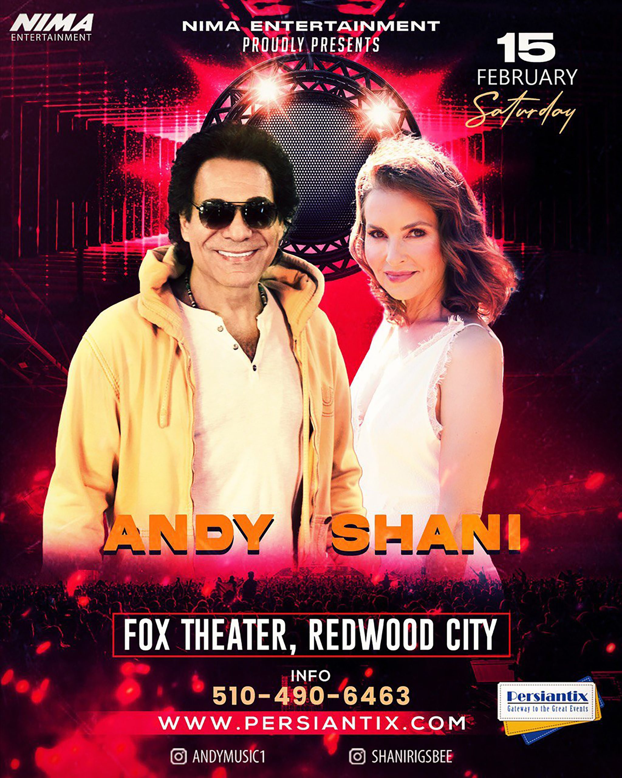 Andy &#038; Shani Live in Concert &#8211; Redwood City