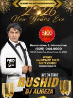 2026 New Years Eve – Rushid Live on Stage- WALNUT CREEK