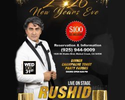 2026 New Years Eve – Rushid Live on Stage- WALNUT CREEK