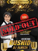 2026 New Years Eve – Rushid Live on Stage- WALNUT CREEK